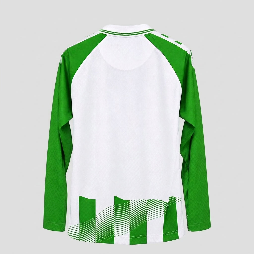 Real Bétis Home 26/27 Manga Longa Hummel - Branca e Verde