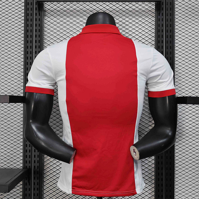 Ajax Home 25/26 Jogador Adidas - Vermelho e Branco