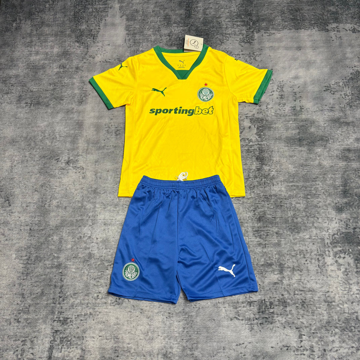 Kit Infantil Palmeiras Third 25/26  - Amarelo