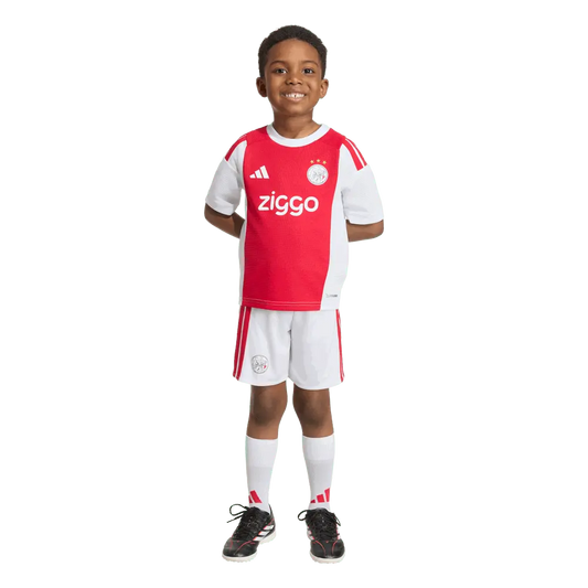 Kit Infantil Ajax Home 26/27 - Vermelho e Branca