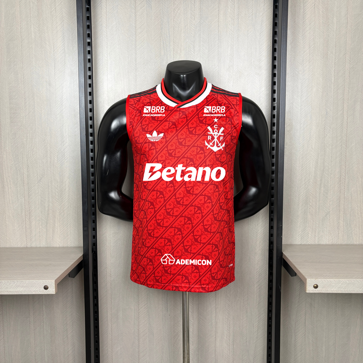 Flamengo Third 26/27 Torcedor Regata Com Patrocinios Adidas Masculina - Vermelho
