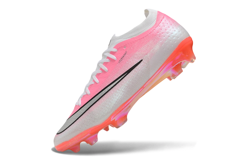 Chuteira Campo Nike Air Zoom Mercurial Vapor 17 Elite FG - Rosa e Branco