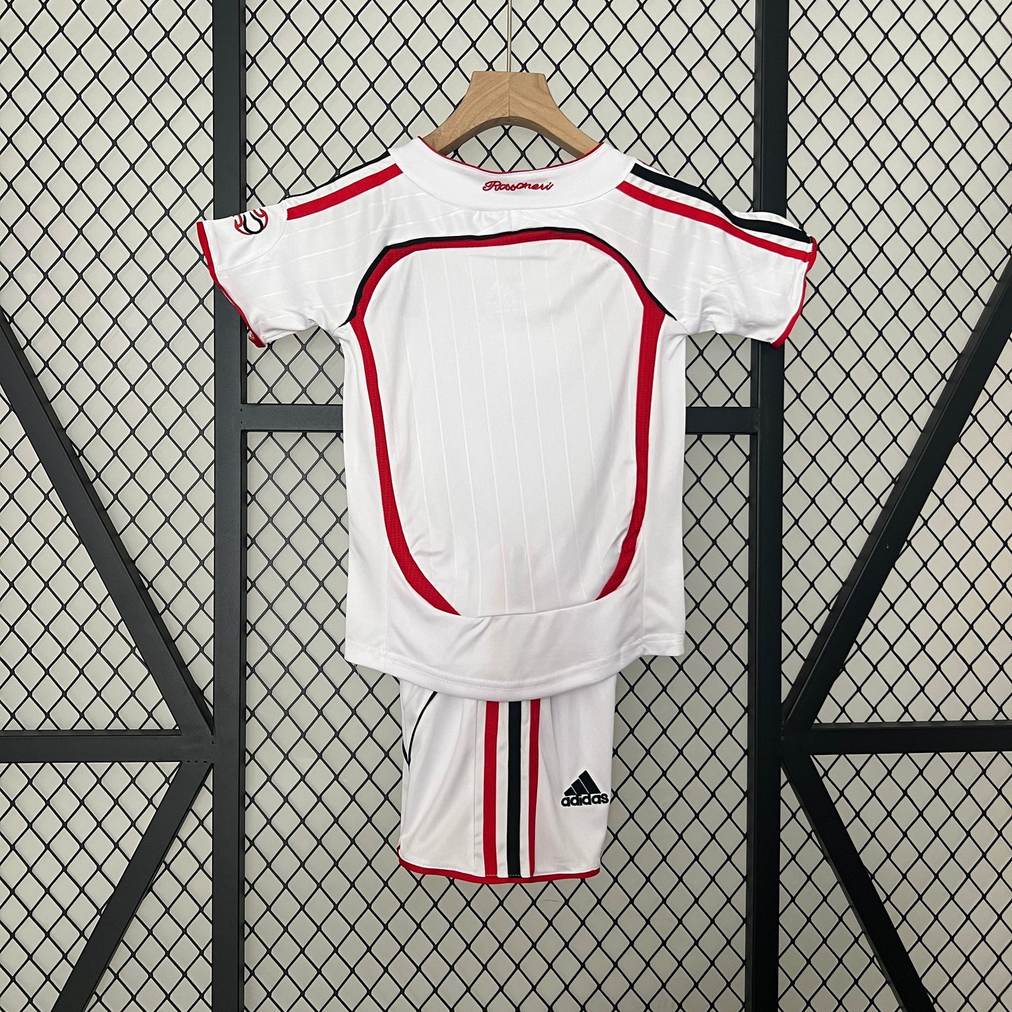 Kit Infantil Milan Away Retrô 2007 - Branco