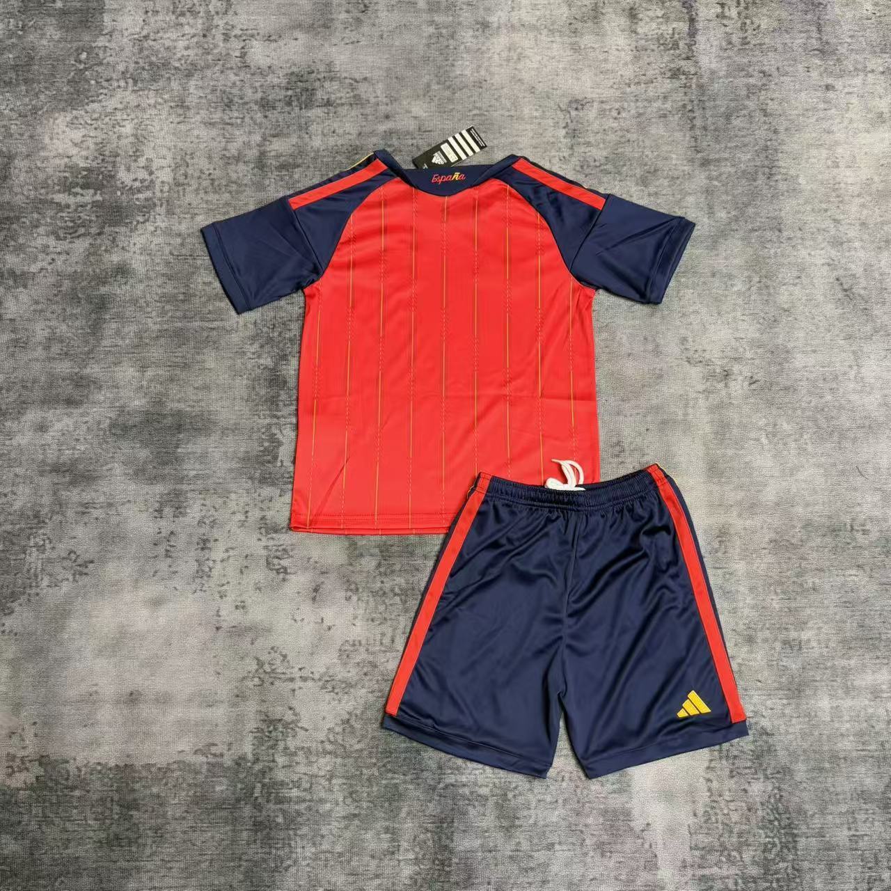 Kit Infantil Espanha Home 26/27 Adidas Unissex - Vermelho