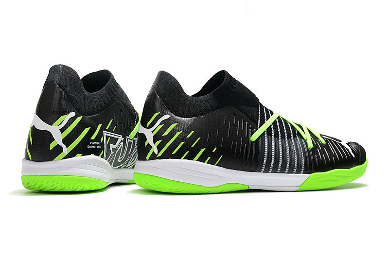 Chuteira Society Puma Future Z Match Pro - Preta e Verde