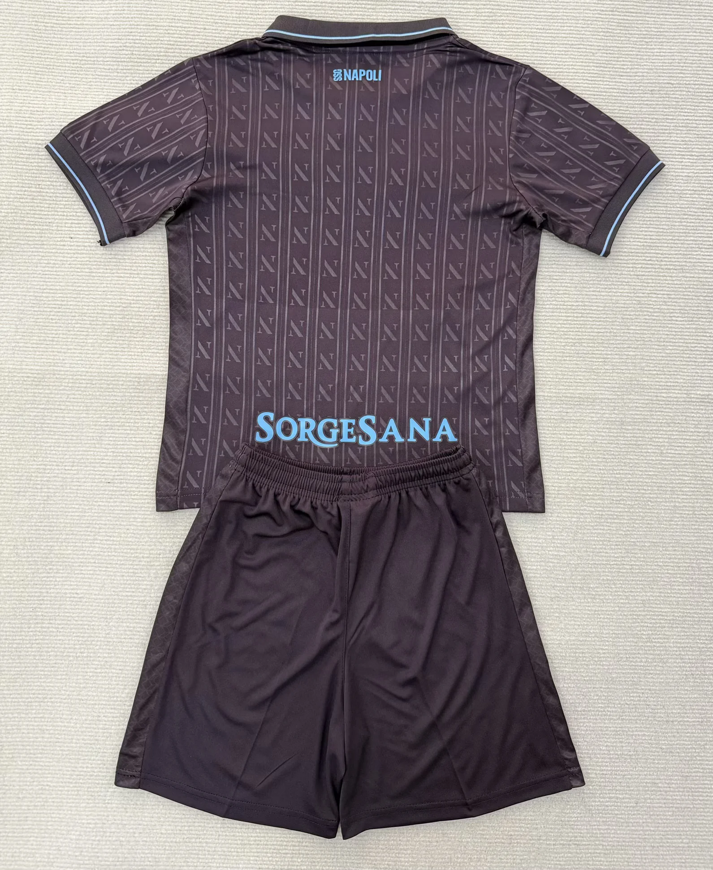 Kit Infantil Napoli Third 25/26 - Preto