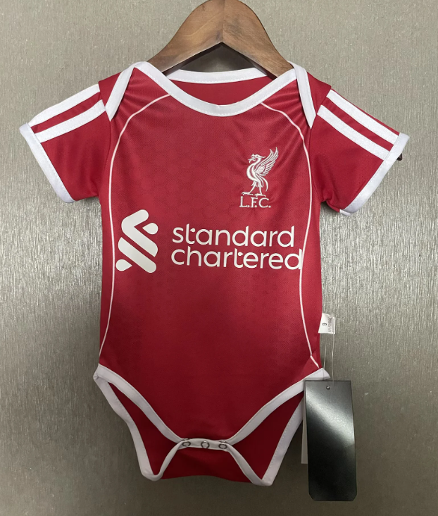 Body Bebê Infantil Liverpool Home 25/26 - Vermelho