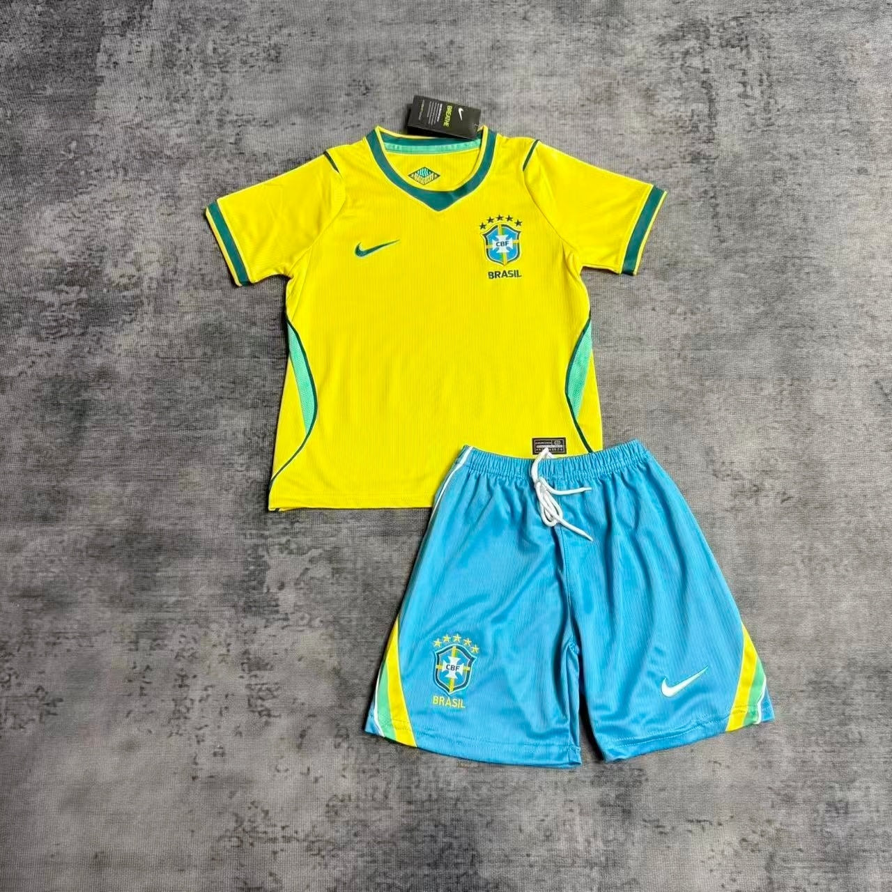 Kit Infantil Brasil Home 26/27 Feminina - Amarela