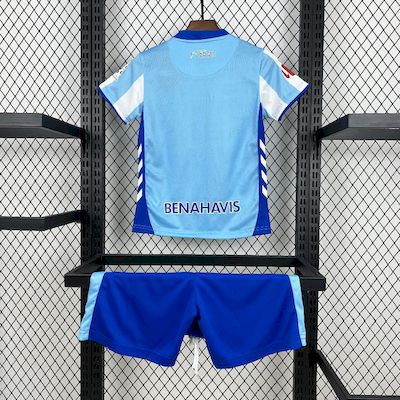 Kit Infantil Malaga Home 25/26 - Branco e Azul