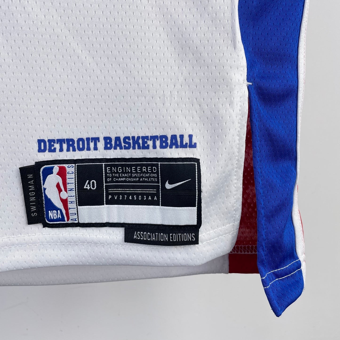 Regata Detroit Pistons Masculina - Branco