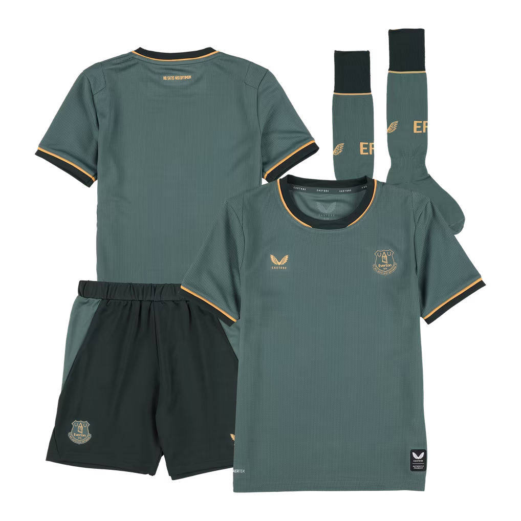 Kit Infantil Everton Third 26/27 Castore - Verde