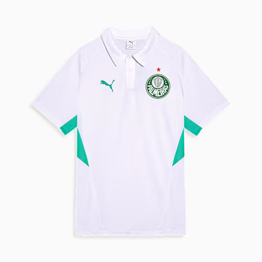 Palmeiras Edição Especial Evostripe Polo 26/27 Masculino Torcedor Puma - Branca
