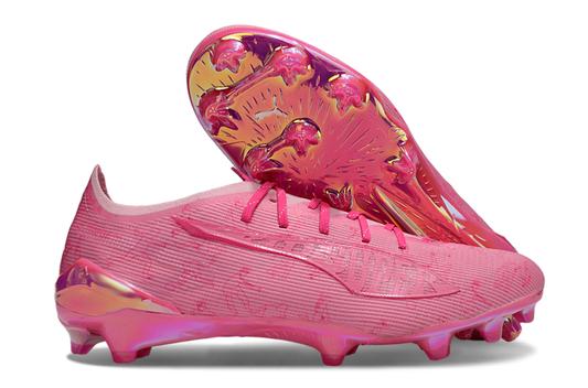 Chuteira Campo Puma Ultra 5 Match Pro - Rosa
