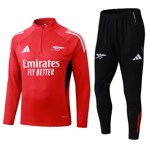 Kit Treino Infantil Agasalho + Calça Arsenal - Vermelho