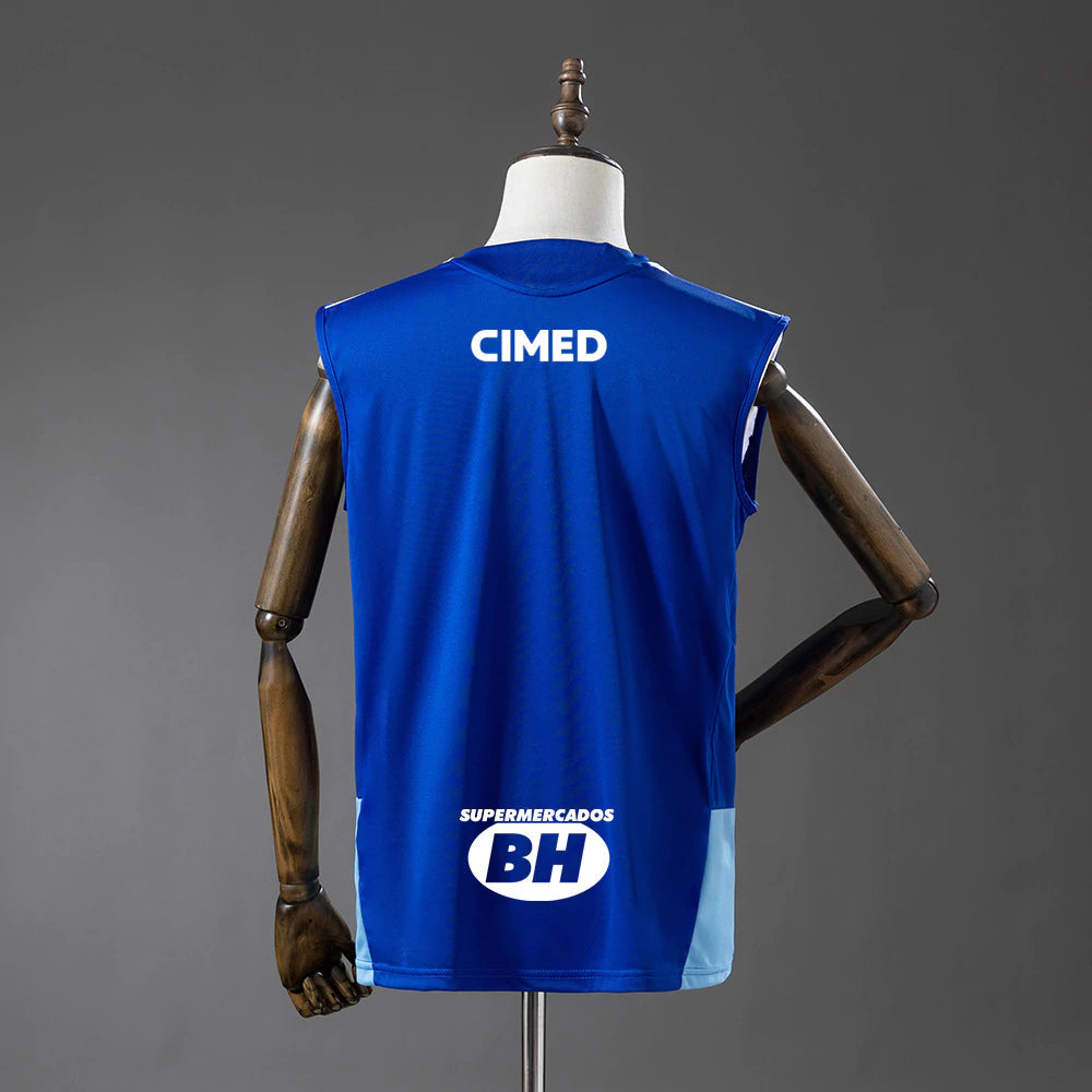 Cruzeiro Treino 26/27 Regata Com Patrocínios Adidas - Azul