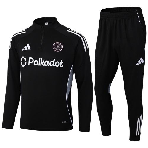 Kit Treino Infantil Agasalho + Calça Inter Miami  - Preto