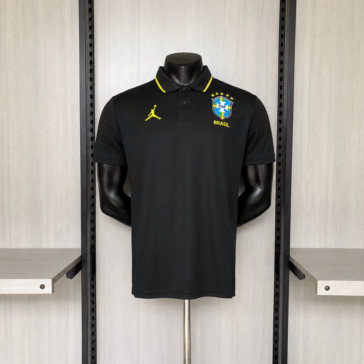 Brasil Polo 26/27 Torcedor Jordan Masculina - Preta
