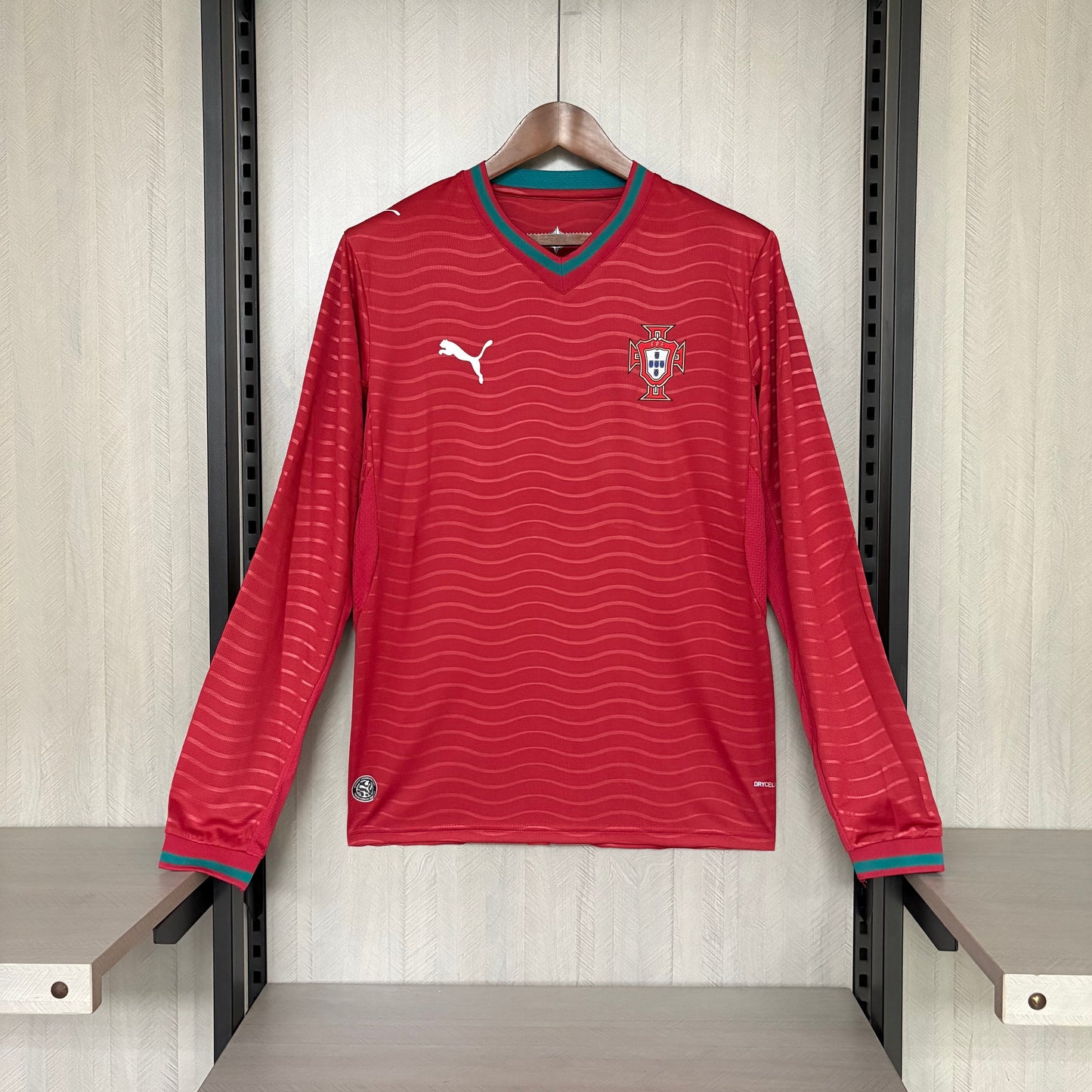 Portugal Home Manga Longa 26/27 Masculina Torcedor Puma - Vermelha