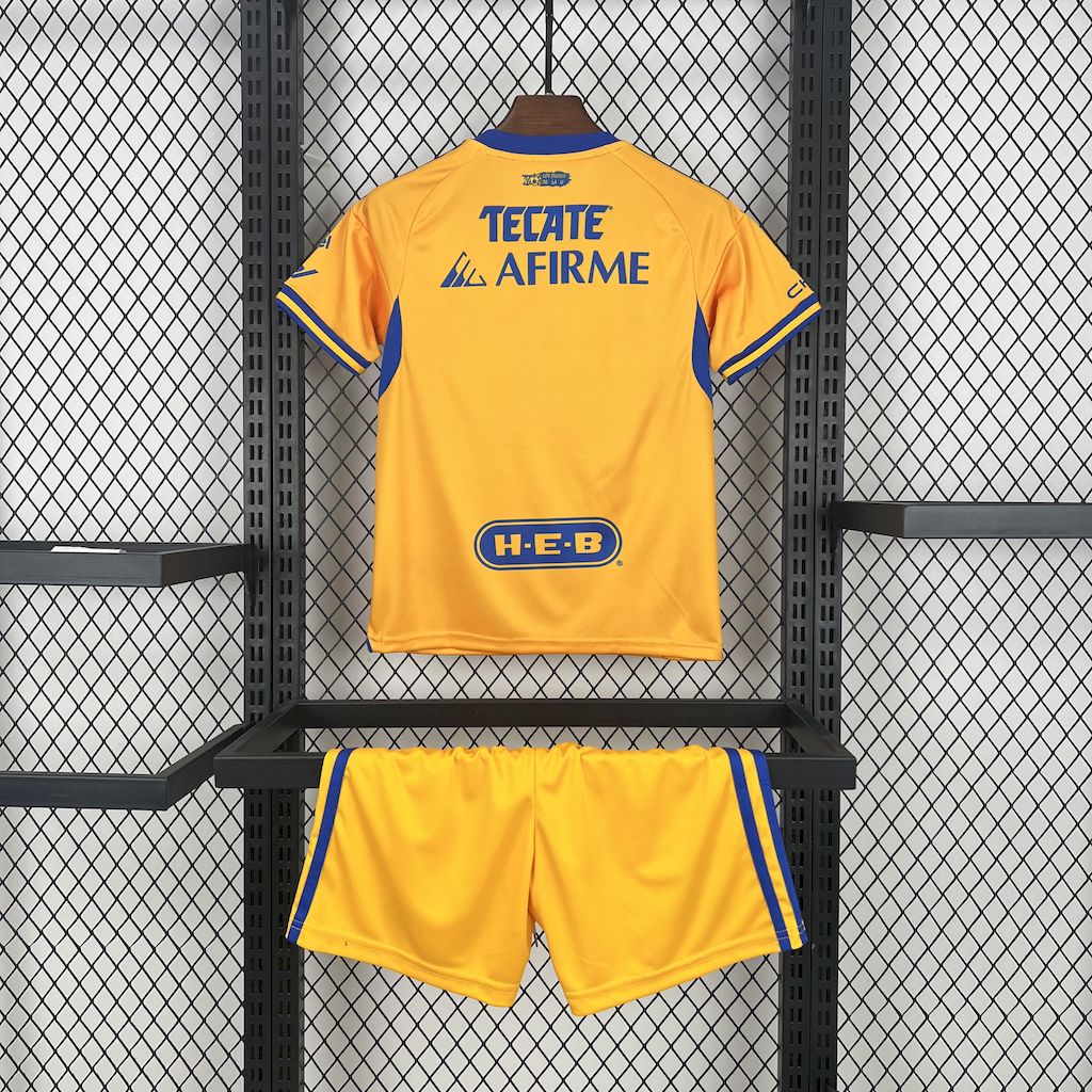 Kit Infantil Tigres Home 25/26 - Amarelo e Azul
