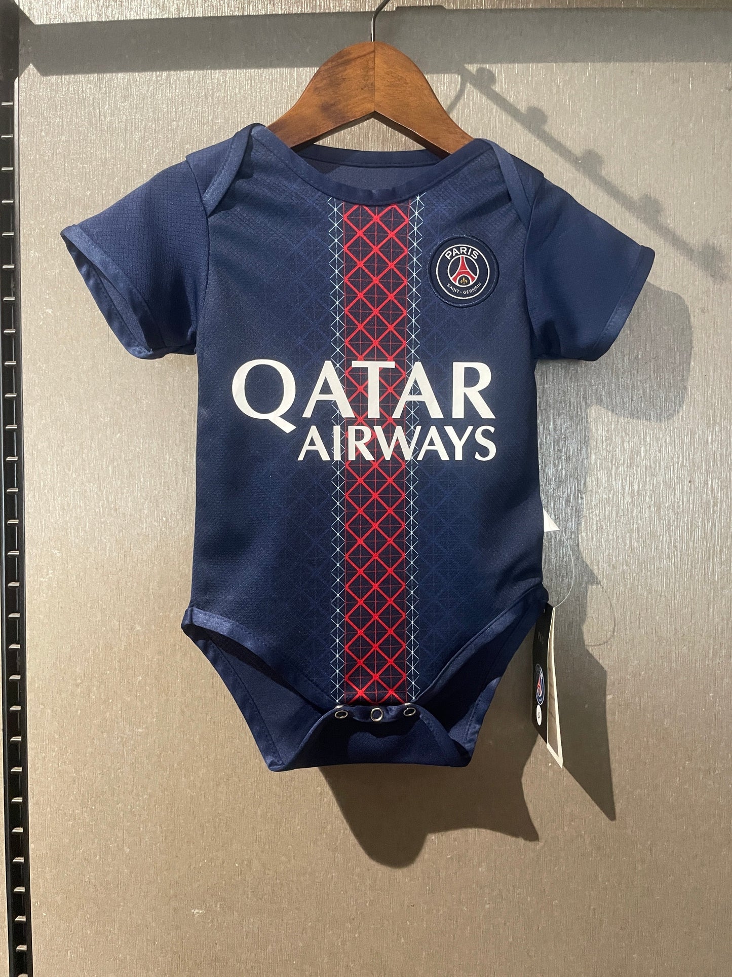 Body Bebê Infantil PSG Home 25/26 - Azul e Vermelho