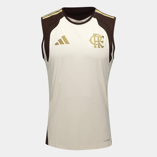 Flamengo Treino Regata 26/27 Torcedor Adidas Masculino - Bege