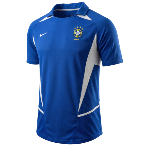 Brasil Away Retrô 2002 Nike - Azul