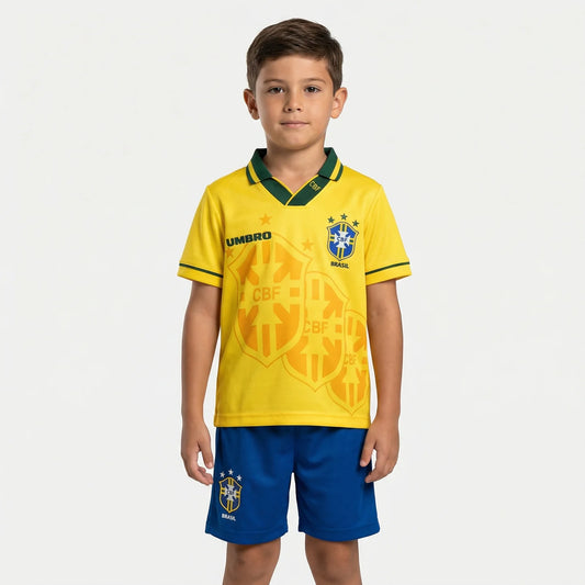 Kit Infantil Brasil Retro Home 1994 - Amarela