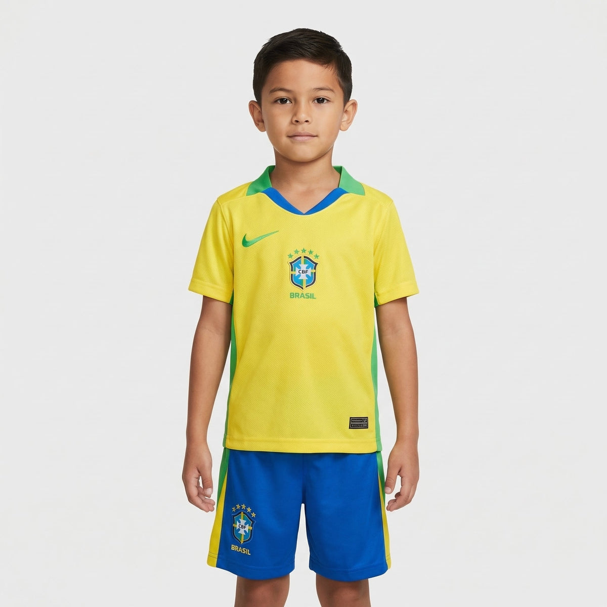 Kit Infantil Brasil Home 25/26 - Amarelo