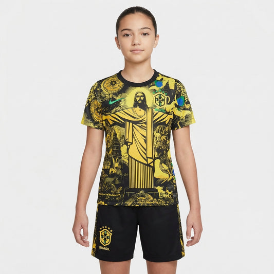 Kit Infantil Brasil Edição Especial 24/25 Feminino - Amarelo