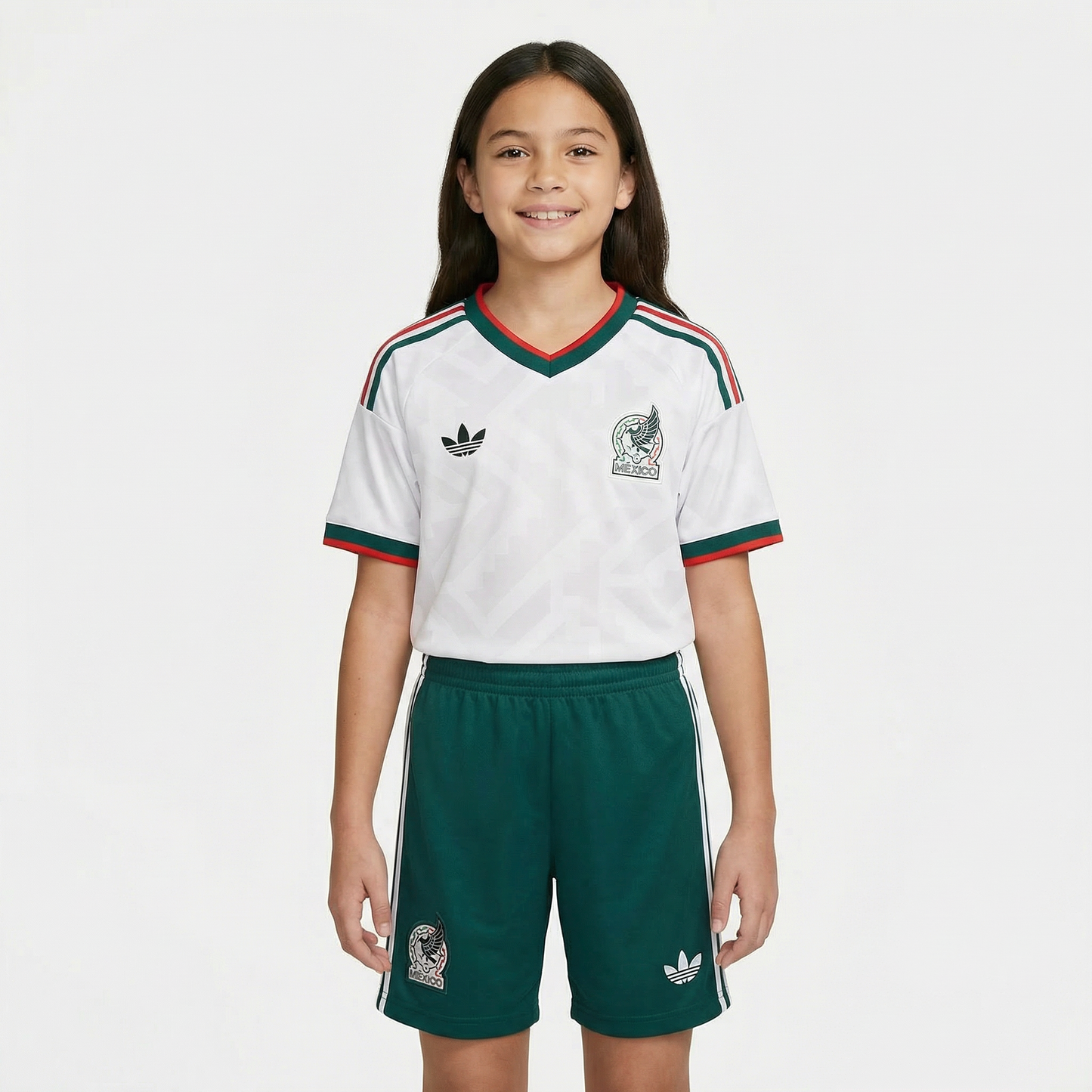 Kit Infantil México Away 26/27 Feminino - Branca