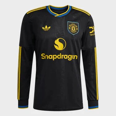 Manchester United Third 25/26 Manga Longa Torcedor Adidas - Preta