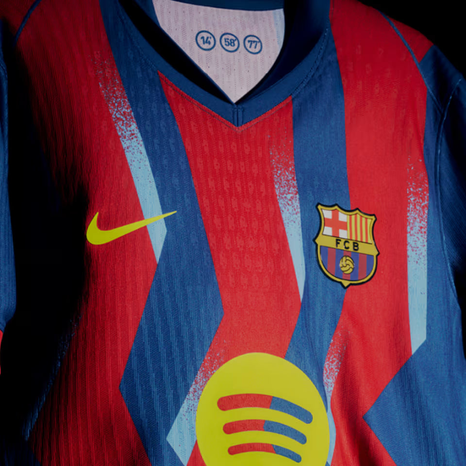 Barcelona Fourth 25/26  Jogador Nike - Grená