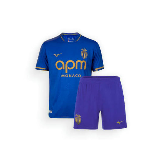 Kit Infantil Monaco Away 25/26 - Azul