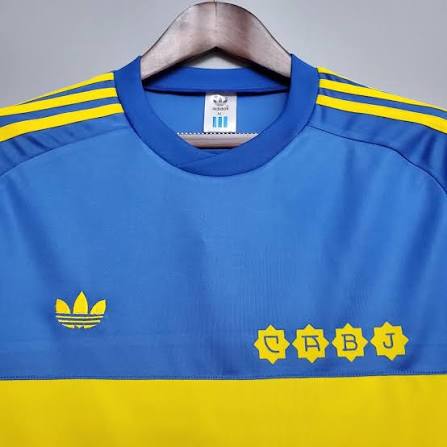 Boca Juniors Home Retrô Manga Longa 1981 Adidas - Azul