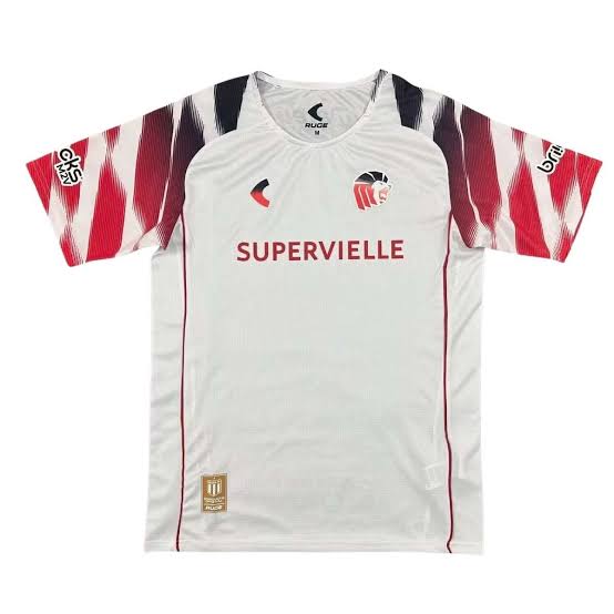 Estudiantes Away 26/27 Torcedor Ruge - Branco e Vermelho