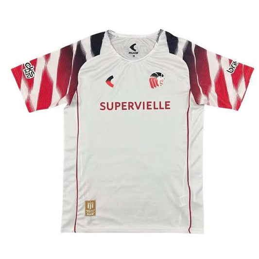 Estudiantes Away 26/27 Torcedor Ruge - Branco e Vermelho