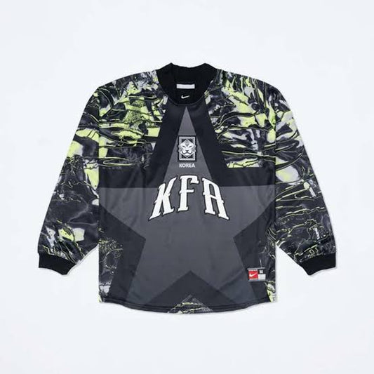 Coreia Do Sul Goleiro Manga Longa 26/27 Torcedor Nike - Cinza e Verde