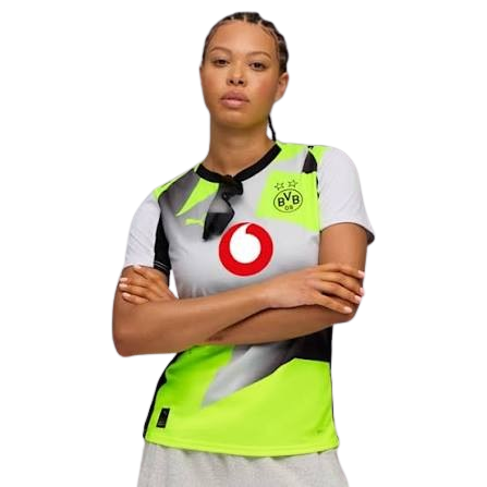 Borussia Dortmund Away 25/26 Feminina Puma - Cinza