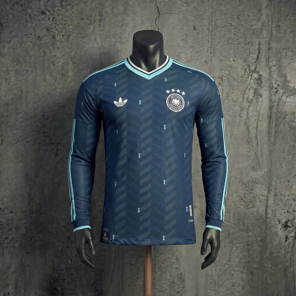 Alemanha Away Manga Longa 26/27 Jogador Masculino Adidas - Verde