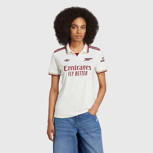 Arsenal Third 25/26 Feminina Adidas - Branca