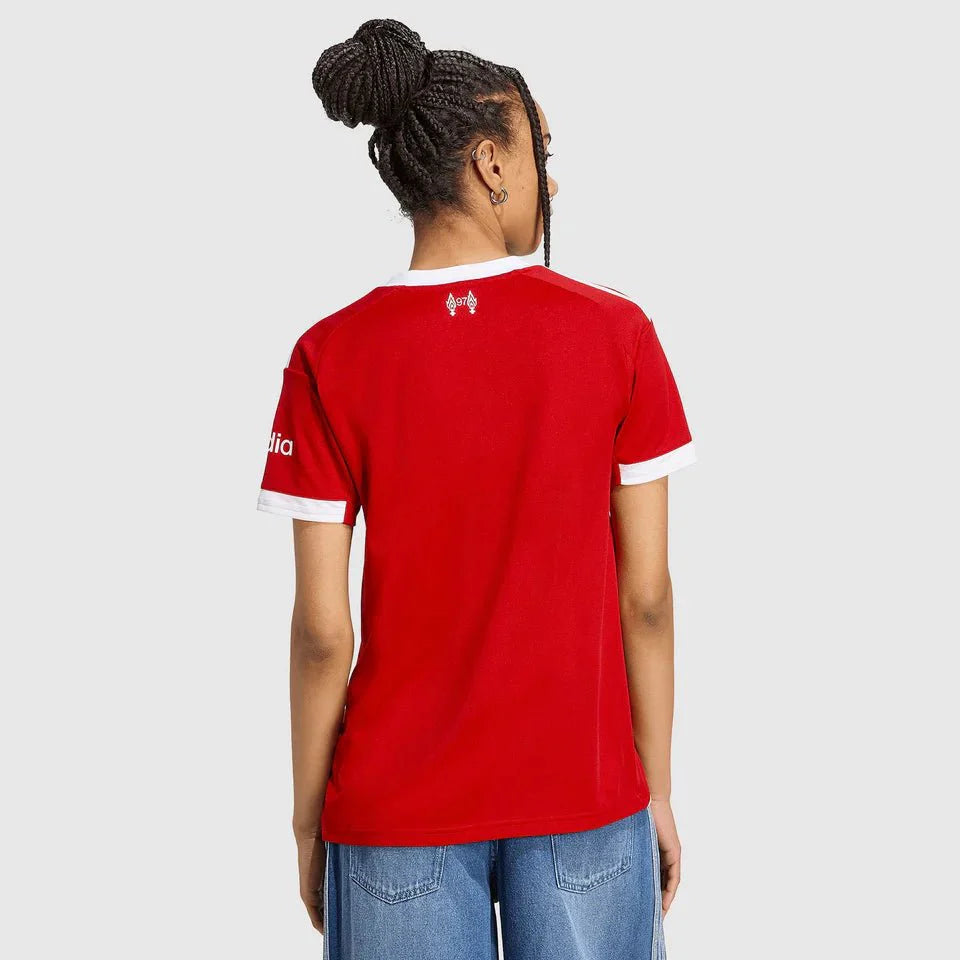 Liverpool Home 25/26 Feminina Adidas - Vermelho