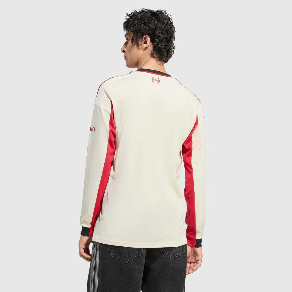 Liverpool Third 25/26 Manga Longa Torcedor Adidas - Bege