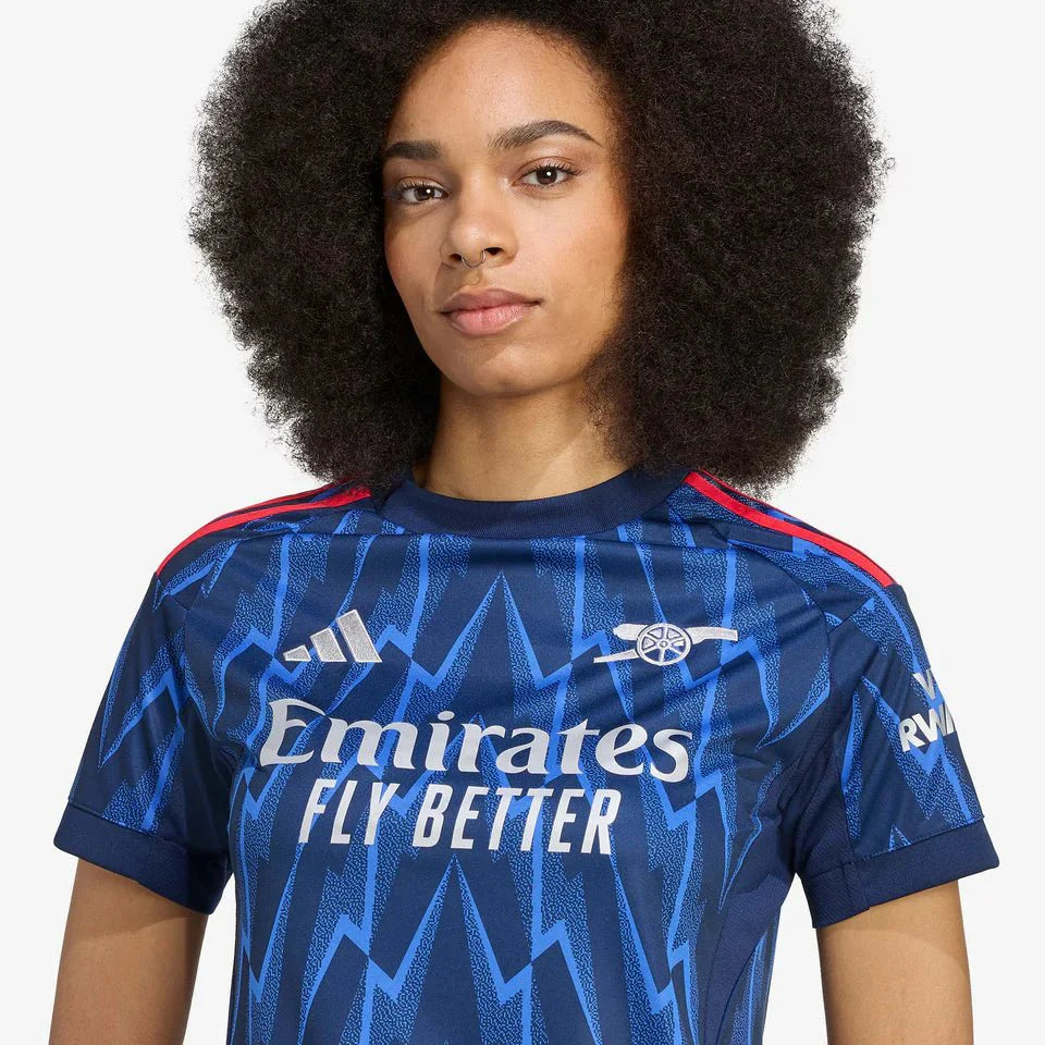 Arsenal Away 25/26 Feminina Adidas - Azul