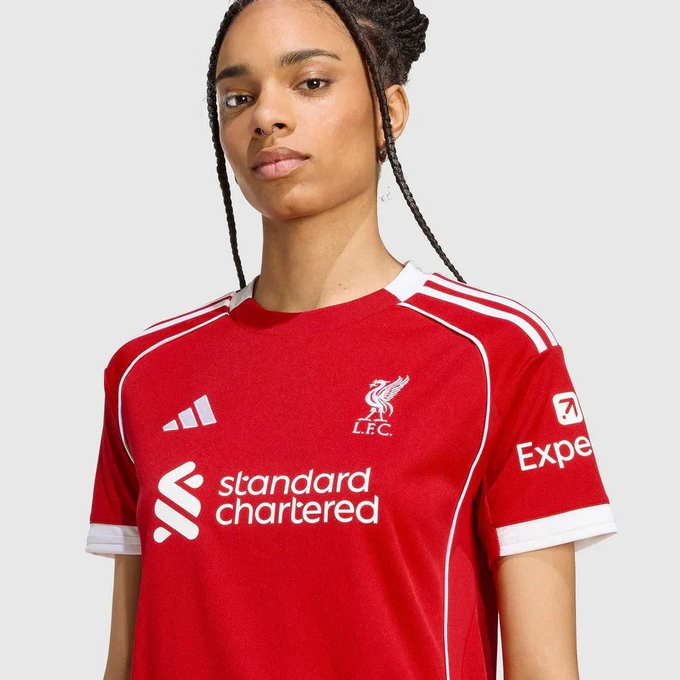 Liverpool Home 25/26 Feminina Adidas - Vermelho