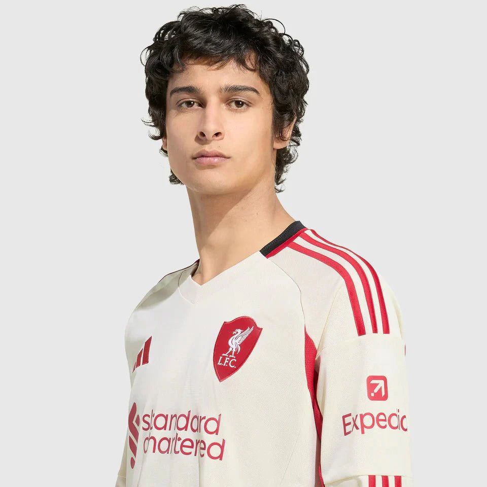 Liverpool Third 25/26 Manga Longa Torcedor Adidas - Bege