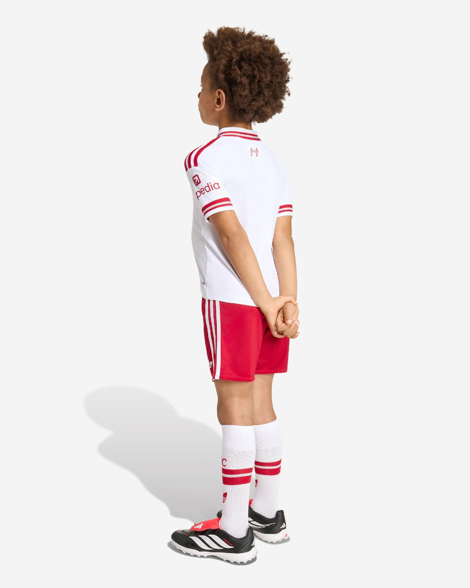 Kit Infantil Liverpool Away 26/27  - Branco