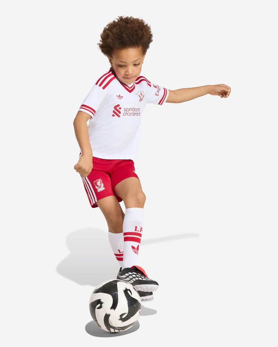 Kit Infantil Liverpool Away 26/27  - Branco