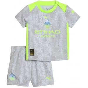 Kit Infantil Manchester City Fourth 25/26 - Cinza