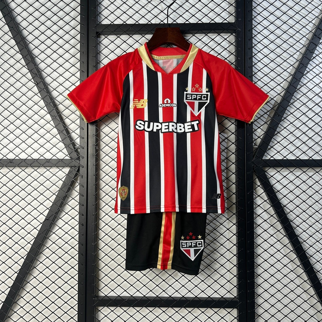 Kit Infantil São Paulo Away 25/26 - Tricolor