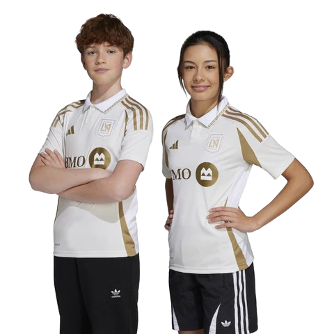 Kit Infantil Los Angeles FC Away 25/26  -Branco e Dourado